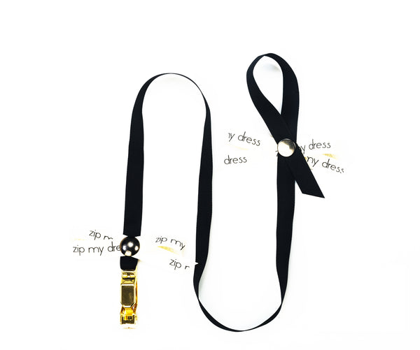 <strong>zip my dress<sup>®</sup></strong> Black ribbon