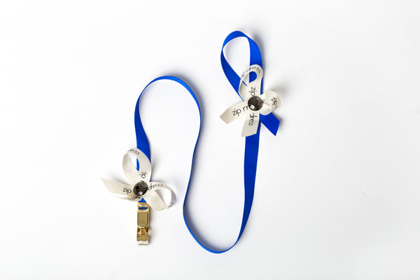 <strong>zip my dress<sup>®</sup></strong> Dark Blue ribbon