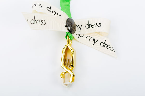 <strong>zip my dress<sup>®</sup></strong> Green ribbon